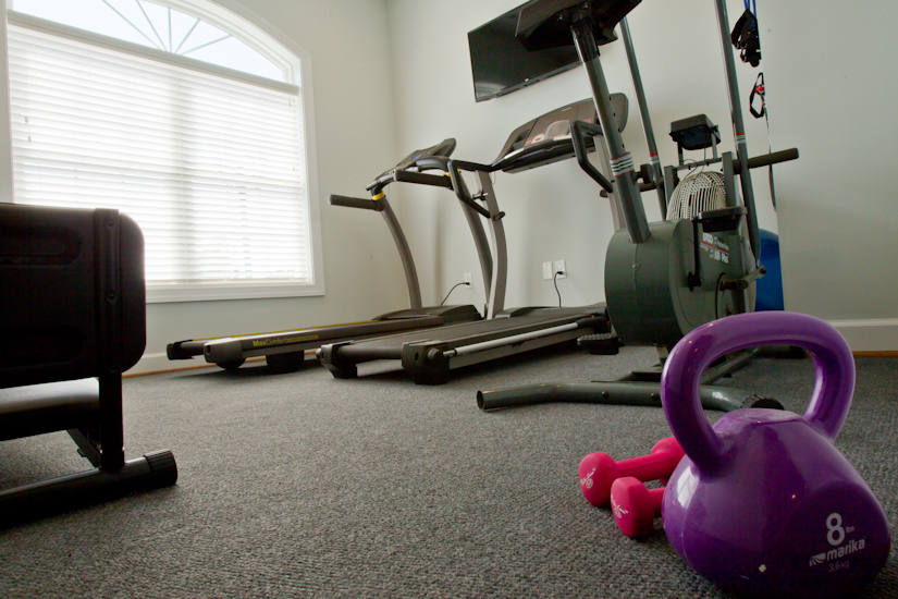 Workout room at Rock Creek Villas Senior Golf Course Community