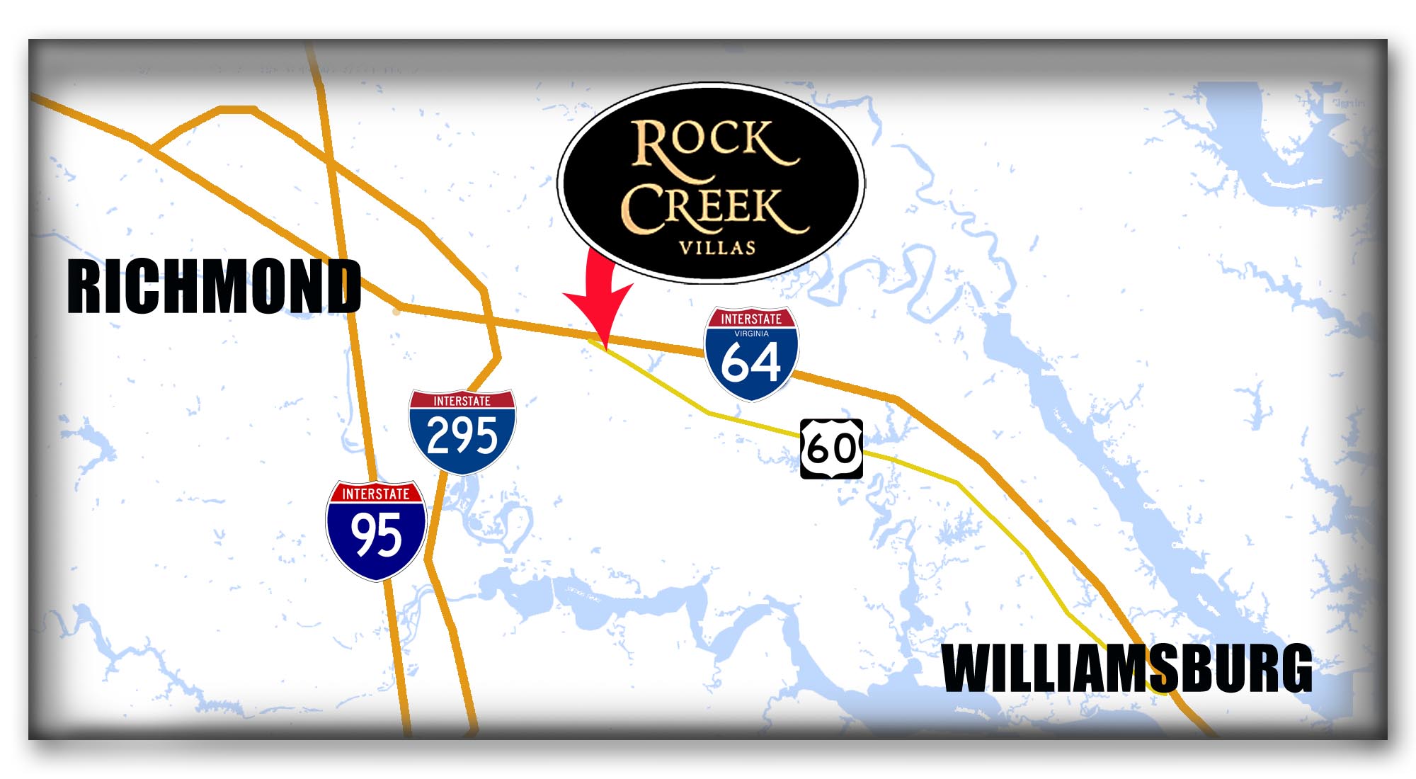 Rock Creek Villas Locator Map